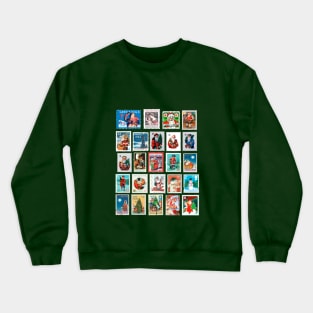 Christmas Commemorative Postage Stamps - Vintage Crewneck Sweatshirt